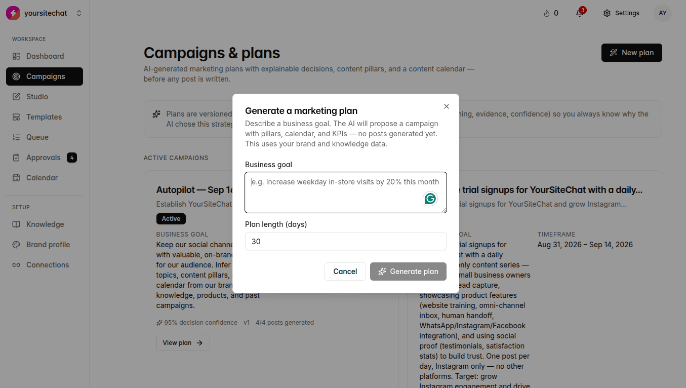 AI campaign planning in TheViralMarketing